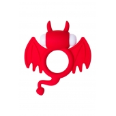 Красное эрекционное кольцо на пенис JOS COCKY DEVIL - JOS - в Орехово-Зуево купить с доставкой