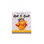 Стимулирующий презерватив-насадка Roll   Ball Banana - Sitabella - купить с доставкой в Орехово-Зуево