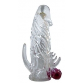 Закрытая прозрачная вибронасадка на пенис Crystal Sleeve Vibe - Erowoman-Eroman - в Орехово-Зуево купить с доставкой