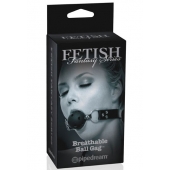 Черный кляп с дырочками Breathable Ball Gag - Pipedream - купить с доставкой в Орехово-Зуево