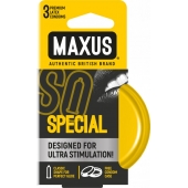 Презервативы с точками и рёбрами в железном кейсе MAXUS Special - 3 шт. - Maxus - купить с доставкой в Орехово-Зуево