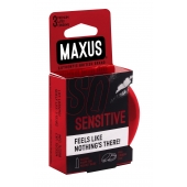 Ультратонкие презервативы в железном кейсе MAXUS Sensitive - 3 шт. - Maxus - купить с доставкой в Орехово-Зуево