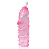Закрытая рельефная насадка Crystal sleeve snakes в виде змеи с усиками - 14 см. - Erowoman-Eroman - в Орехово-Зуево купить с доставкой
