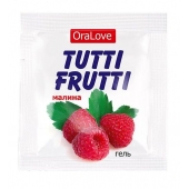 Пробник гель-смазки Tutti-frutti с малиновым вкусом - 4 гр. - Биоритм - купить с доставкой в Орехово-Зуево
