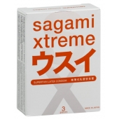 Ультратонкие презервативы Sagami Xtreme SUPERTHIN - 3 шт. - Sagami - купить с доставкой в Орехово-Зуево