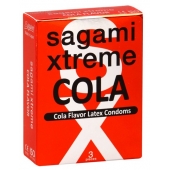 Ароматизированные презервативы Sagami Xtreme COLA - 3 шт. - Sagami - купить с доставкой в Орехово-Зуево