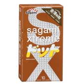 Презервативы Sagami Xtreme FEEL UP с точечной текстурой и линиями прилегания - 10 шт. - Sagami - купить с доставкой в Орехово-Зуево