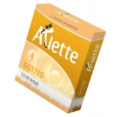 Презервативы Arlette Dotted с точечной текстурой - 3 шт. - Arlette - купить с доставкой в Орехово-Зуево