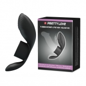 Черное кольцо на пенис с вибрацией Vibration Penis Sleeve - Baile - в Орехово-Зуево купить с доставкой