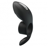 Черное кольцо на пенис с вибрацией Vibration Penis Sleeve - Baile - в Орехово-Зуево купить с доставкой