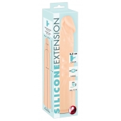 Телесная насадка-удлинитель Silicone Extension - 19 см. - Orion - в Орехово-Зуево купить с доставкой