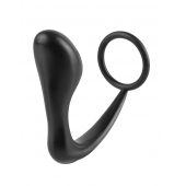 Эрекционное кольцо с анальной пробкой Ass-Gasm Cockring Plug - Pipedream - в Орехово-Зуево купить с доставкой
