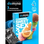 Презервативы для орального секса DOMINO Sweet Sex с ароматом мороженого - 3 шт. - Domino - купить с доставкой в Орехово-Зуево