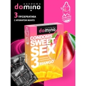 Презервативы для орального секса DOMINO Sweet Sex с ароматом манго - 3 шт. - Domino - купить с доставкой в Орехово-Зуево