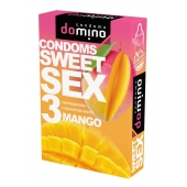 Презервативы для орального секса DOMINO Sweet Sex с ароматом манго - 3 шт. - Domino - купить с доставкой в Орехово-Зуево