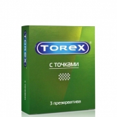 Текстурированные презервативы Torex  С точками  - 3 шт. - Torex - купить с доставкой в Орехово-Зуево