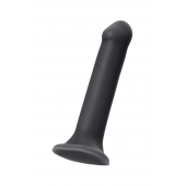 Черный фаллос на присоске Silicone Bendable Dildo XL - 20 см. - Strap-on-me - купить с доставкой в Орехово-Зуево