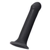 Черный фаллос на присоске Silicone Bendable Dildo XL - 20 см. - Strap-on-me - купить с доставкой в Орехово-Зуево