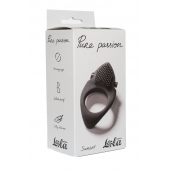 Черное эрекционное виброкольцо Pure Passion Sunset - Lola Games - в Орехово-Зуево купить с доставкой