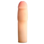Телесная насадка-удлинитель на пенис PERFORMANCE 1.5INCH COCK XTENDER - 16 см. - Blush Novelties - в Орехово-Зуево купить с доставкой