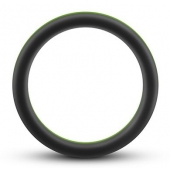 Черно-зеленое эрекционное кольцо Silicone Go Pro Cock Ring - Blush Novelties - в Орехово-Зуево купить с доставкой