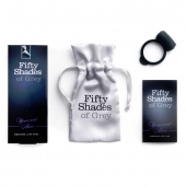 Темно-серое эрекционное кольцо Vibrating Love Ring с вибрацией - Fifty Shades of Grey - в Орехово-Зуево купить с доставкой
