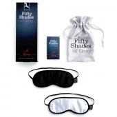 Набор из двух масок на глаза Soft Blindfold Twin Pack - Fifty Shades of Grey - купить с доставкой в Орехово-Зуево