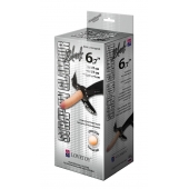 Пояс-трусики с насадкой Glamour - 17 см. - LOVETOY (А-Полимер) - купить с доставкой в Орехово-Зуево