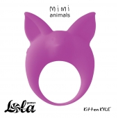 Фиолетовое эрекционное кольцо Kitten Kyle - Lola Games - в Орехово-Зуево купить с доставкой