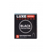 Черные презервативы LUXE Royal Black Collection - 3 шт. - Luxe - купить с доставкой в Орехово-Зуево