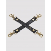 Черный фиксатор для манжет Bound to You Faux Leather Hogtie - Fifty Shades of Grey - купить с доставкой в Орехово-Зуево