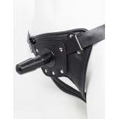 Черный пояс для насадок CLASS STRAP Restyling - LOVETOY (А-Полимер) - купить с доставкой в Орехово-Зуево