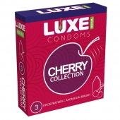 Презервативы с ароматом вишни LUXE Royal Cherry Collection - 3 шт. - Luxe - купить с доставкой в Орехово-Зуево