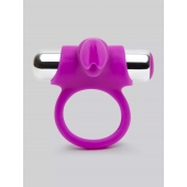 Лиловое виброкольцо с пультом ДУ Remote Control Cock Ring - Happy Rabbit - в Орехово-Зуево купить с доставкой