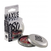 Экстремально тонкие презервативы в железном кейсе MAXUS Extreme Thin - 3 шт. - Maxus - купить с доставкой в Орехово-Зуево