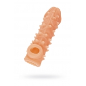Телесная закрытая насадка с пупырышками Cock Sleeve Size M - 15,6 см. - KOKOS - в Орехово-Зуево купить с доставкой