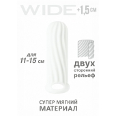 Белый фаллоудлинитель Homme Wide - 13 см. - Lola Games - в Орехово-Зуево купить с доставкой