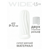 Белый фаллоудлинитель Homme Wide - 11 см. - Lola Games - в Орехово-Зуево купить с доставкой