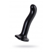 Черный стимулятор для пар P G-Spot Dildo Size L - 19 см. - Strap-on-me - в Орехово-Зуево купить с доставкой