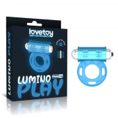 Голубое, светящееся в темноте эрекционное виброкольцо Lumino Play Vibrating Penis Ring - Lovetoy - в Орехово-Зуево купить с доставкой
