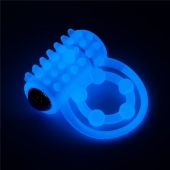 Голубое, светящееся в темноте виброкольцо Lumino Play Vibrating Penis Ring - Lovetoy - в Орехово-Зуево купить с доставкой