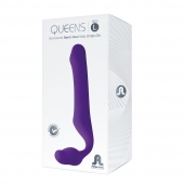 Фиолетовый безремневой страпон Queens L - Adrien Lastic - купить с доставкой в Орехово-Зуево