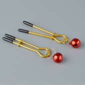 Золотистые зажимы с колокольчиками Gold - Sitabella - купить с доставкой в Орехово-Зуево