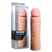 Телесная фаллическая насадка на пенис Magnum Xtender - 23 см. - Blush Novelties - в Орехово-Зуево купить с доставкой