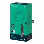 Черный анальный вибратор Hot Passion с функцией нагрева - Satisfyer - в Орехово-Зуево купить с доставкой
