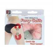 Металлические наручники с розовой меховой опушкой METAL HANDCUFF WITH PLUSH PINK - Dream Toys - купить с доставкой в Орехово-Зуево
