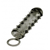 Дымчатая стимулирующая насадка с закрытой головкой SAMURAI PENIS SLEEVE BLACK - 14,5 см. - NMC - в Орехово-Зуево купить с доставкой