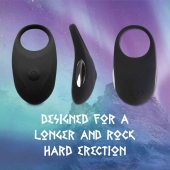 Черное эрекционное виброкольцо Thor Cockring - FeelzToys - в Орехово-Зуево купить с доставкой
