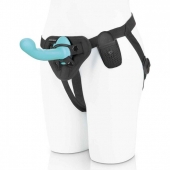 Голубая изогнутая насадка 6in Remote Control Ripple P-Spot G-Spot на черных трусиках - 16 см. - Pegasus - купить с доставкой в Орехово-Зуево