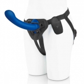 Синяя насадка Remote Control P-Spot G-Spot с черными трусиками - 20 см. - Pegasus - купить с доставкой в Орехово-Зуево
